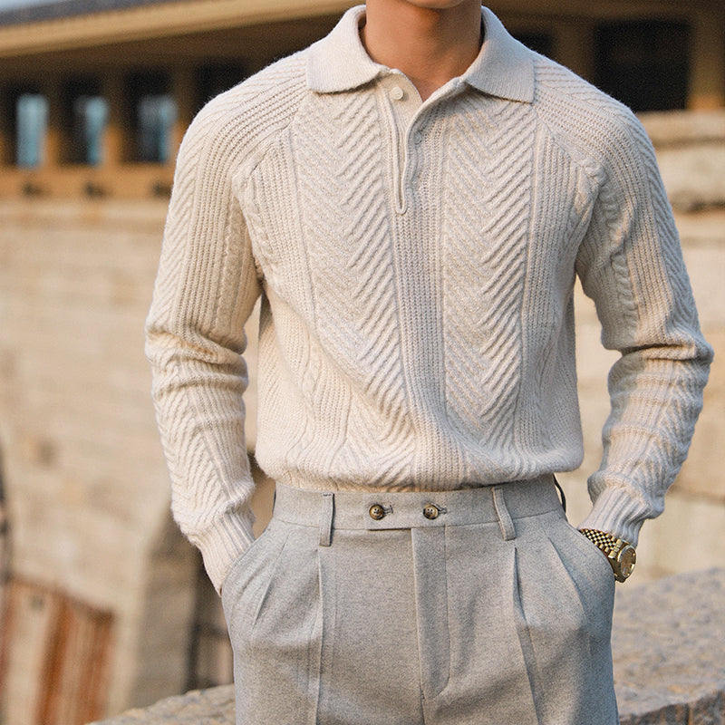Diora™ | Artisan Woven Men's Sweater - Die perfekte Mischung aus Stil und Handwerkskunst